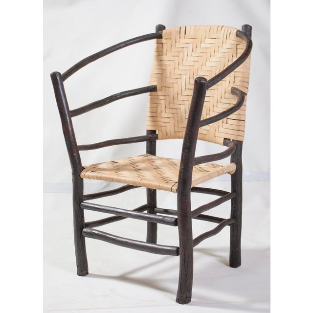 Wood Pair Vintage Old Hickory Barrel Chair Style Andrew Jackson For Sale - Image 7 of 18
