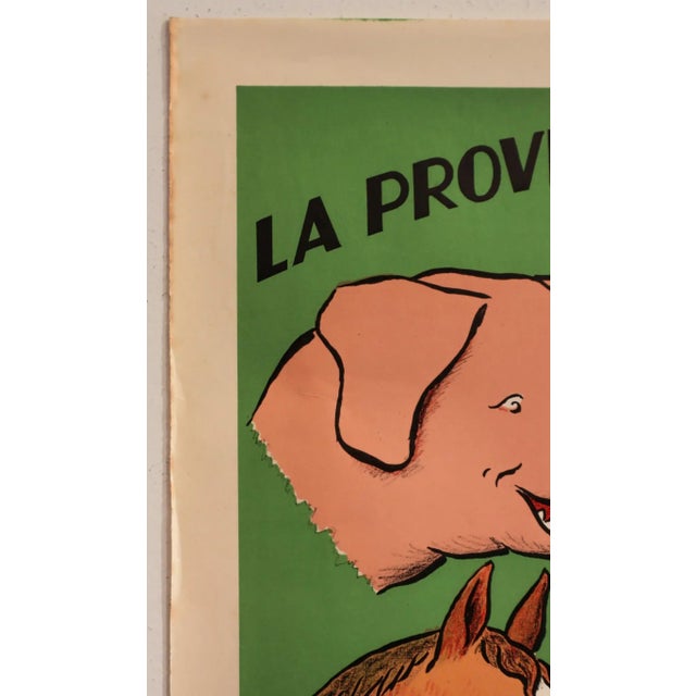 1920s 1920s French Art Deco Agricultural Poster - La Providence Des Animaux: Veto-Glandox, "La Santé Du Bétail" For Sale - Image 5 of 6