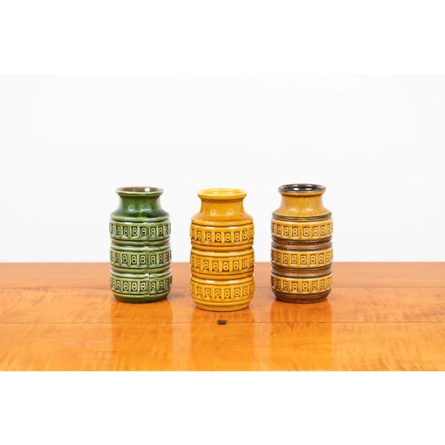 Vase Set by Scheurich, 1960s, Set of 3 For Sale - Image 11 of 12