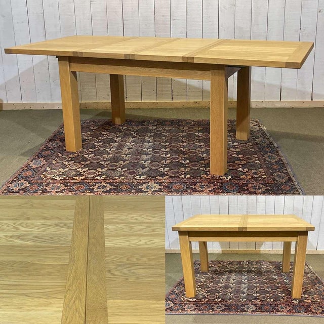 Modern Table in Oak with Two Extensions For Sale - Image 11 of 14