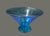 Mid-Century Modern Vintage Mid-Century Modern Blue Glass Attributed Blenko Compote Pedestal Vase For Sale - Image 3 of 6