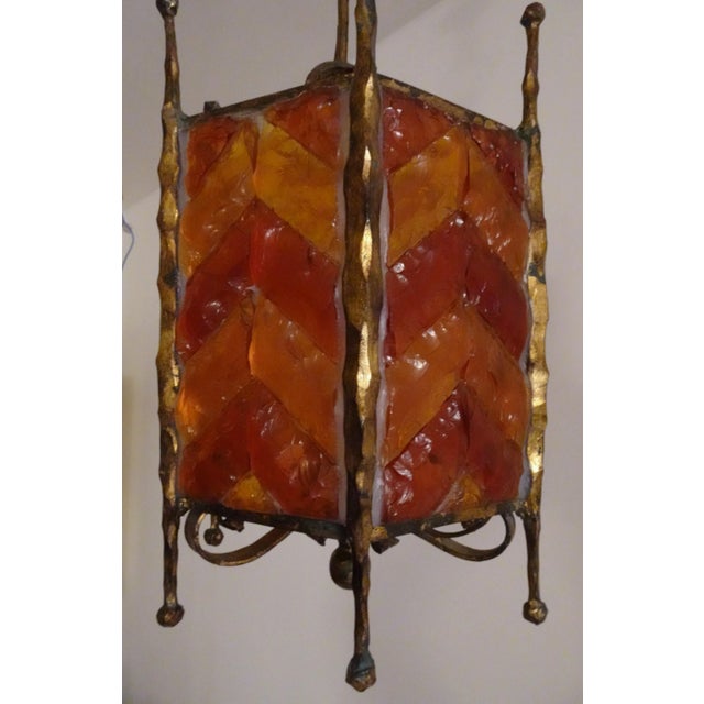 Mid-Century Modern Brutalist Glass Pendant from Poliarte, 1970s For Sale - Image 11 of 16