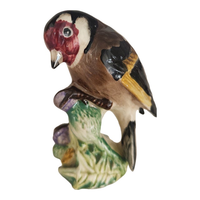 1970s English Beswick Goldfinch Porcelain Bird Figurine, Model 2273 For Sale