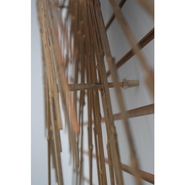 Metal William Bowie Mid Century Modern Brutalist Sunburst Sculpture For Sale - Image 7 of 10