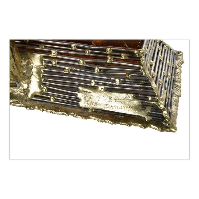 1980s Fractal Resin Lamp by Henri Fernandez For Sale - Image 5 of 6