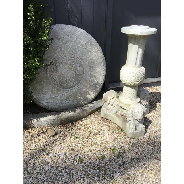 1960s Carved Marble Lion/Griffin Table For Sale - Image 9 of 13
