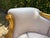 1980s French Louis XVI Gold Beech Beige Settee For Sale - Image 4 of 13