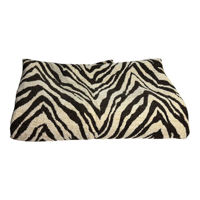 Clarence House Woven Texture, Cotton, Zebra Pattern For Sale
