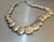 1980s 1980s-90s Large Hammered Silver Tone Disc Necklace For Sale - Image 5 of 5