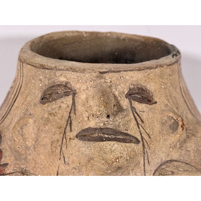 Pre-Columbian Style Anthropomorphic Pottery Vessel Effigy for your consideration. The item measures approx. 6 inches tall...