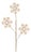 Wood Snowflake Spray (Set of 6) For Sale