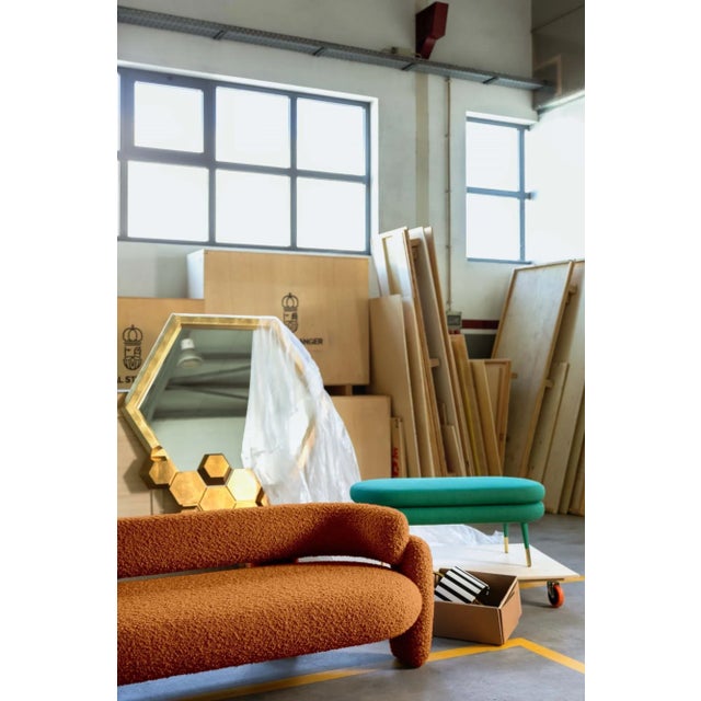 Gold Embrace Cormo Emerald Sofa by Royal Stranger For Sale - Image 8 of 9