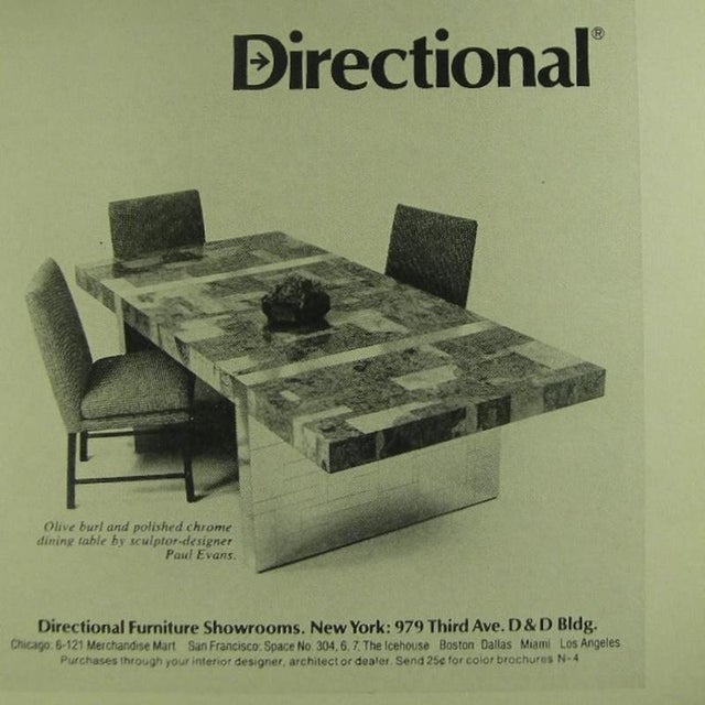 Overview Exceptional “Cityscape” bookcase designed by Paul Evans and produced by Directional USA in 1971, belonging to the...