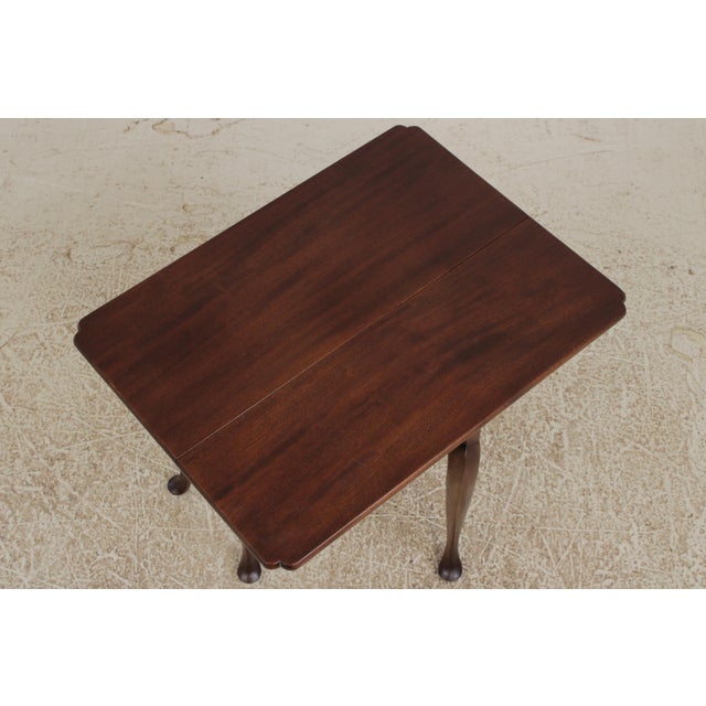 Brown Kittinger Colonial Williamsburg Wf 1220 Mahogany Drop Leaf Side Table For Sale - Image 8 of 14