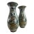 Elegant Hand Painted Pottery Vases by Maitland Smith For Sale