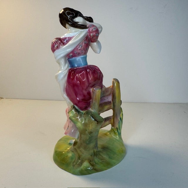 Pink Vintage 1951 Royal Doulton Summer Figurine Hn2086 Bone China England For Sale - Image 8 of 15