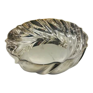 1990s Silver Plated Decorative Bowl