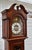 Brown Traditional Mahogany Grandmother Clock Vintage Mechanical Embossed Dial For Sale - Image 8 of 18