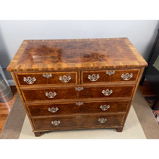 Mid-18th Century English Burl Walnut Chest of Drawers For Sale - Image 4 of 16