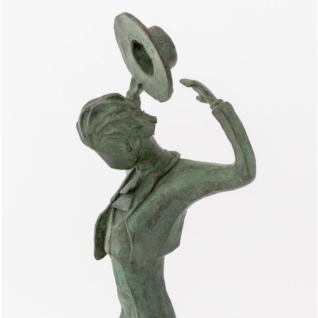 Mid 20th Century Tanya Poust Flamenco Dancer Patinated Bronze For Sale - Image 5 of 9