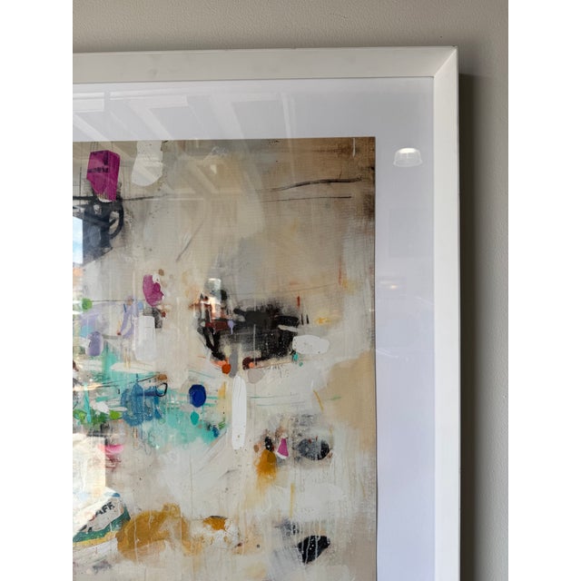 Juanma Reyes “Tendedero” Spanish Expressionist Abstract Mixed Media Collage Painting, Signed For Sale - Image 11 of 18