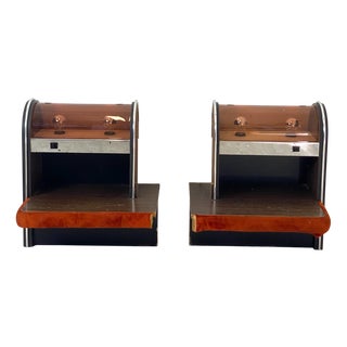 Vintage Space Age Bedside Tables, 1970s, Set of 2 For Sale