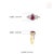 Luxury Mozambique Ruby & Diamond Statement Ring in 14k Yellow Gold Size 4 For Sale - Image 9 of 14