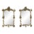Pair of Italian Baroque Wall Mirrors, Hand-Carved Wood, Circa 1960s For Sale