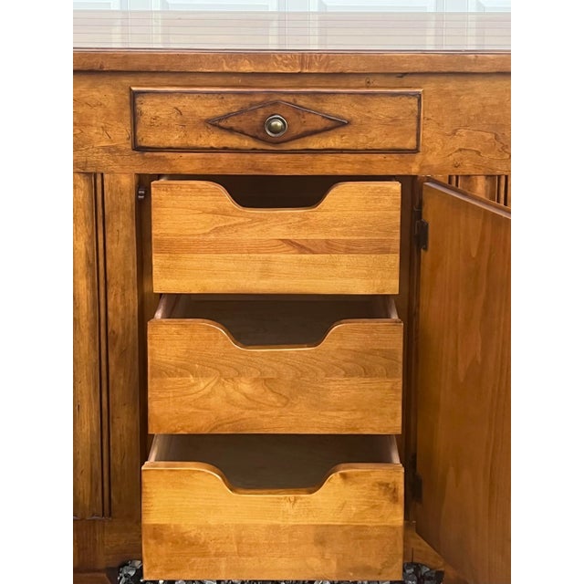 Wood Century Furniture Maple Country French Melbourne Credenza For Sale - Image 7 of 13