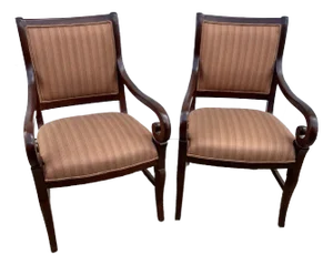 Pair of Empire Style Armchairs by Michael Thomas
