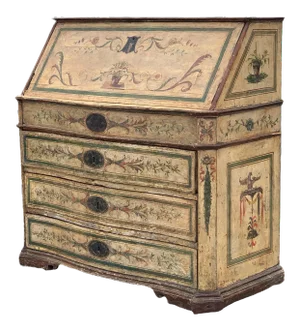 18th Century Italian Painted Secretary Desk