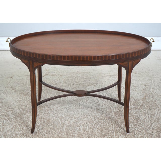 Age: Approx: 30 Years Old Details: Historic Charleston Collection Gallery Top Mahogany High Quality Construction Satinwood...