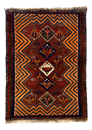 Vintage Tribal Gabbeh Rug, 1920s