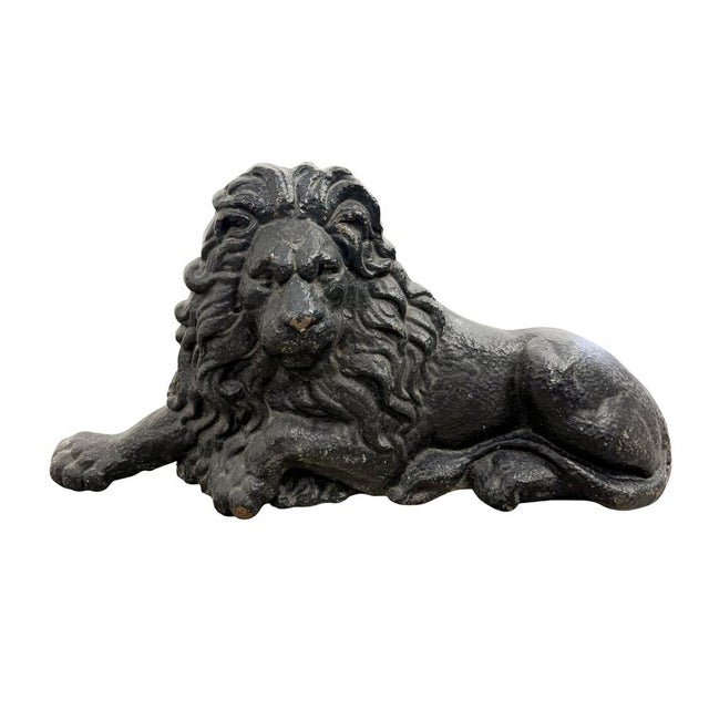 Antique English Cast Iron Lion and Unicorn Boot Scrapers, 1890s, Set of 2 For Sale - Image 4 of 9