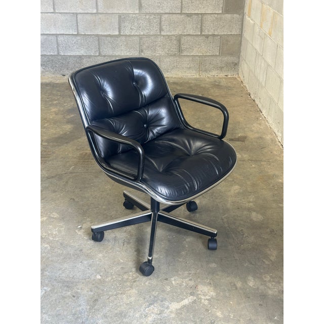 Knoll 1980s Charles Pollock for Knoll Office Desk Chair For Sale - Image 4 of 9