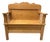 Antique English Pine Bench W/ Storage For Sale