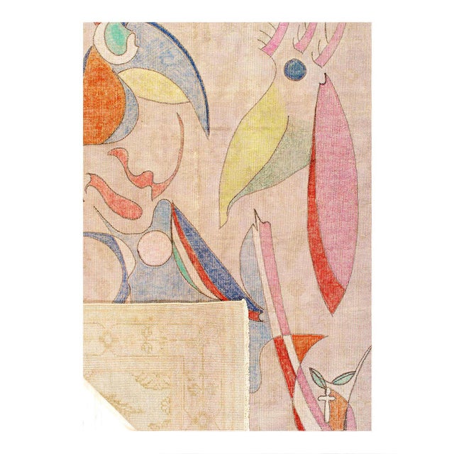 Modern Pasargad DC Fine Hand Knotted Modern Rug For Sale - Image 3 of 3