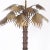 Mid-Century Modern Bronze Palm Tree Table Lamp For Sale - Image 3 of 6