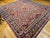 Textile Antique Persian Mahal Sultanabad Rug, Hand-Knotted Wool, Geometric Pattern, 11x13, Red & Navy For Sale - Image 7 of 10