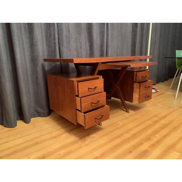 Mid-Century Desk, Italy, 1960s For Sale - Image 9 of 17