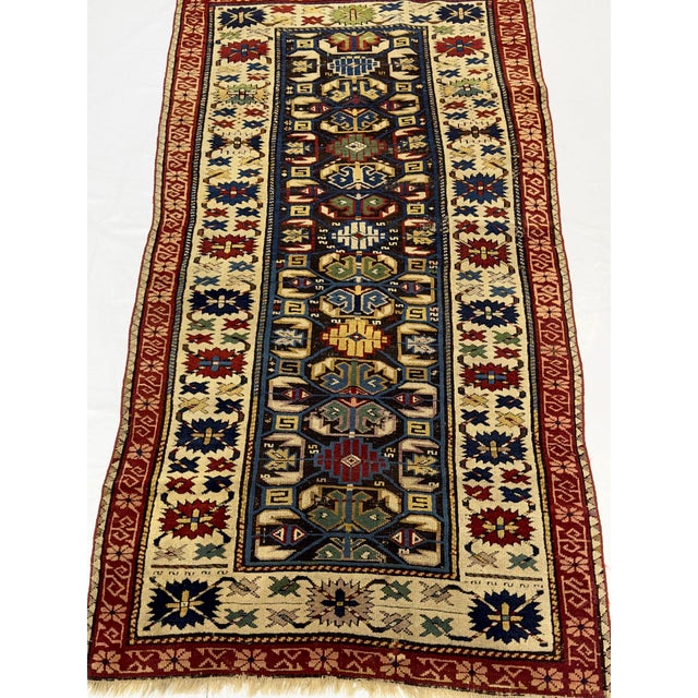 Antique Kuba Zehour Rug 2’11" X 5’5” For Sale In New York - Image 6 of 7