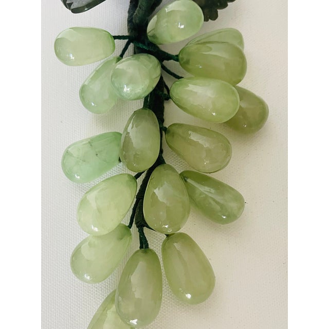 Gemstone Great Pair of Large Vintage Jadeite Jade Grape Clusters For Sale - Image 7 of 8
