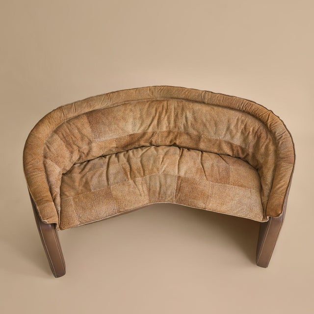 Italian Leather Sofa by Redwall for Borbonese & Rossi di Albizzate, 1970s For Sale - Image 11 of 13