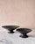 Lostine Medium Handcrafted Ceramic Pedestal Bowl by NPage Studio X Lostine in Coal Black For Sale - Image 4 of 8