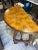 Italian Italian Burl Walnut Demilune Console Tables With Iron Stretchers - Pair For Sale - Image 3 of 8