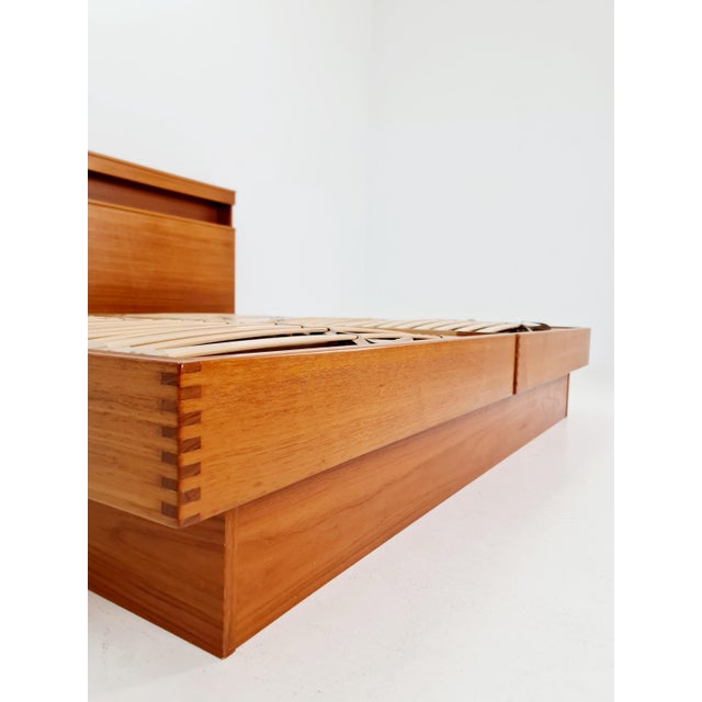 Mid-Century Modern Danish Teak King Size Double Bed, 1970s For Sale - Image 6 of 18