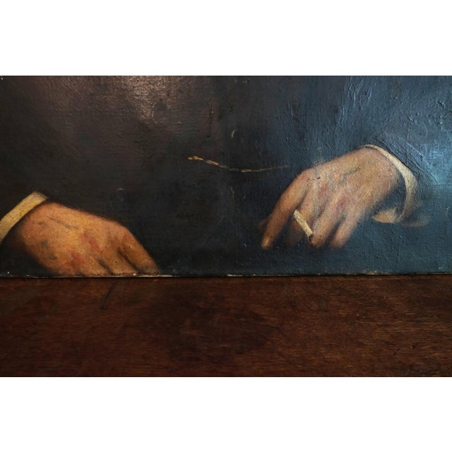 Portrait of a Edwardian Gentleman, 1910, Oil on Canvas For Sale - Image 3 of 5