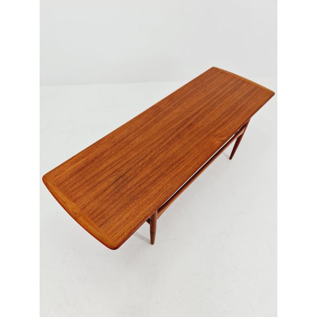 Vintage Danish Teak Coffee Table with Drawer from Arrebo Møbelfabrik, 1960s For Sale - Image 4 of 18