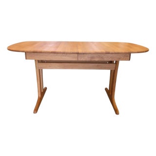 Danish Dining Table in Oak with Double Extension Leaves, 1960s For Sale