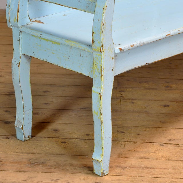 Vintage Pine Bench, 1920s For Sale - Image 4 of 16